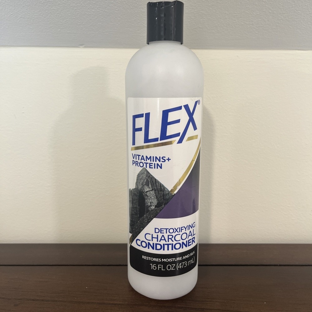 Flex Hair Charcoal Conditioner Detoxifying Vitamins + Protein 16 Oz HTF
